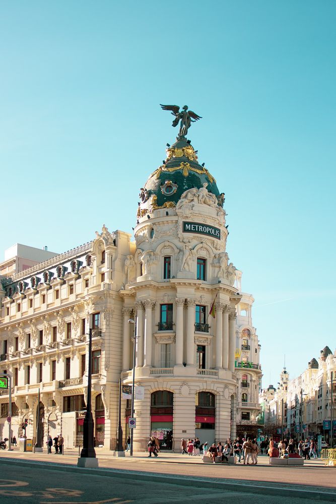 Edificio Metrópolis en la Gran Vía de Madrid